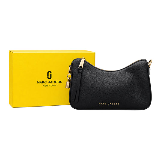 Black textured shoulder bag alternate view