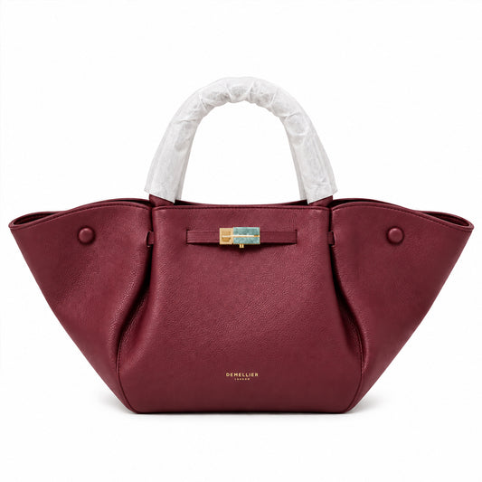 DeMellier New York Tote Bag – Burgundy detail view