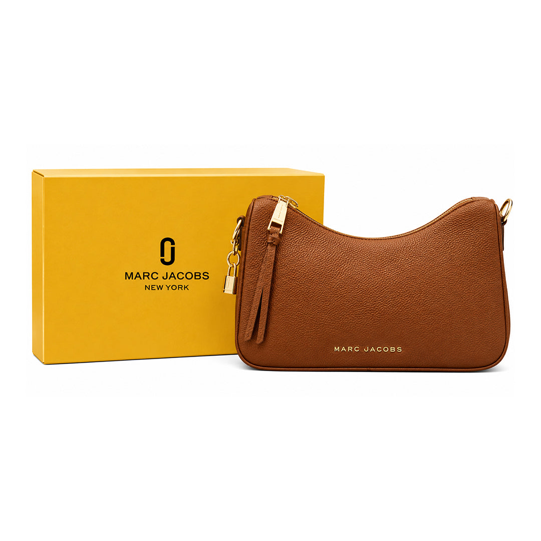 Brown textured shoulder bag alternate view