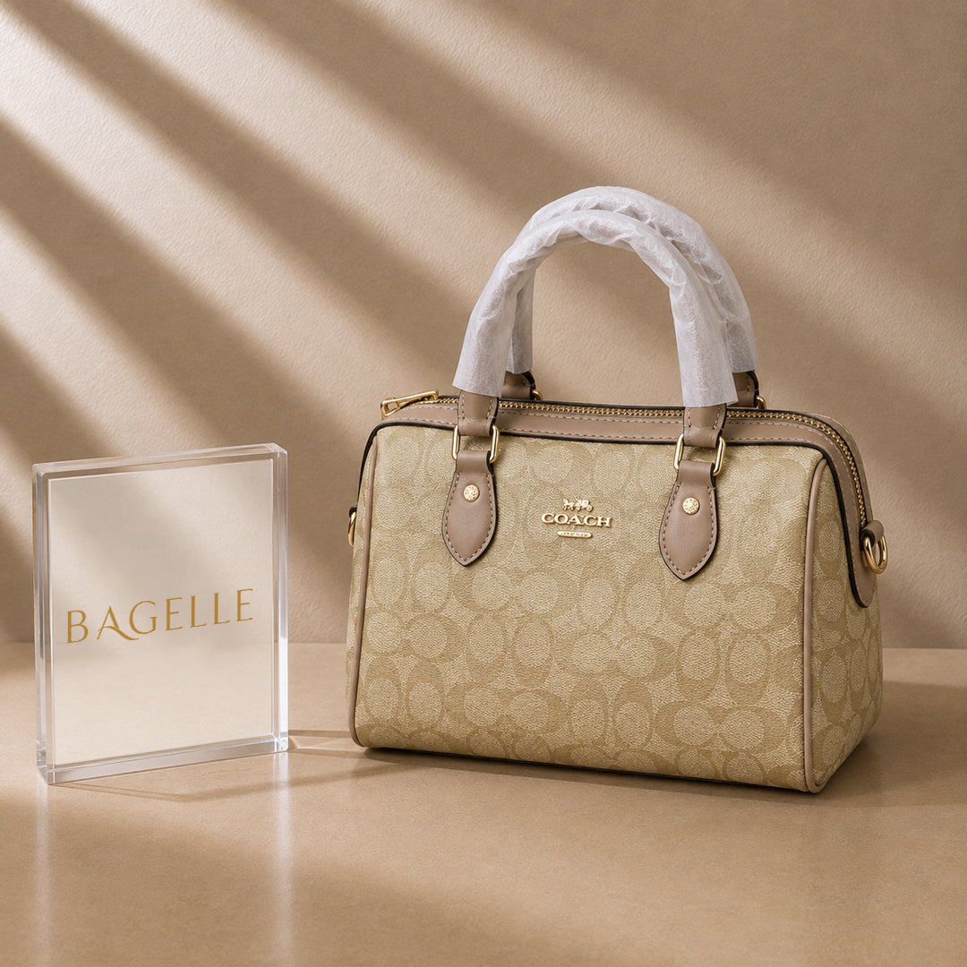 Duffle Monogram Satchel Bag in Cream Monogram