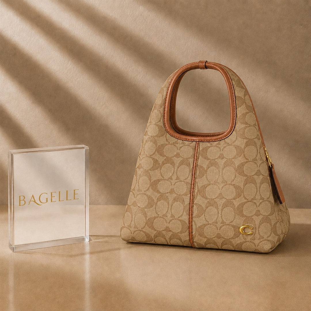 Lana Premium Hobo Bag in Khaki Monogram
