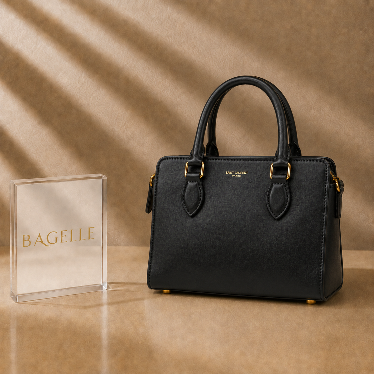 Top Handle Boston Bag – Black alternate view
