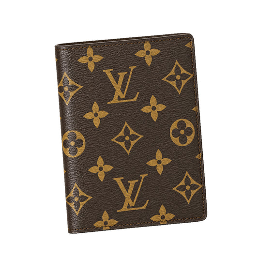 Louis Vuitton Monogram Passport Cover – Brown detail view