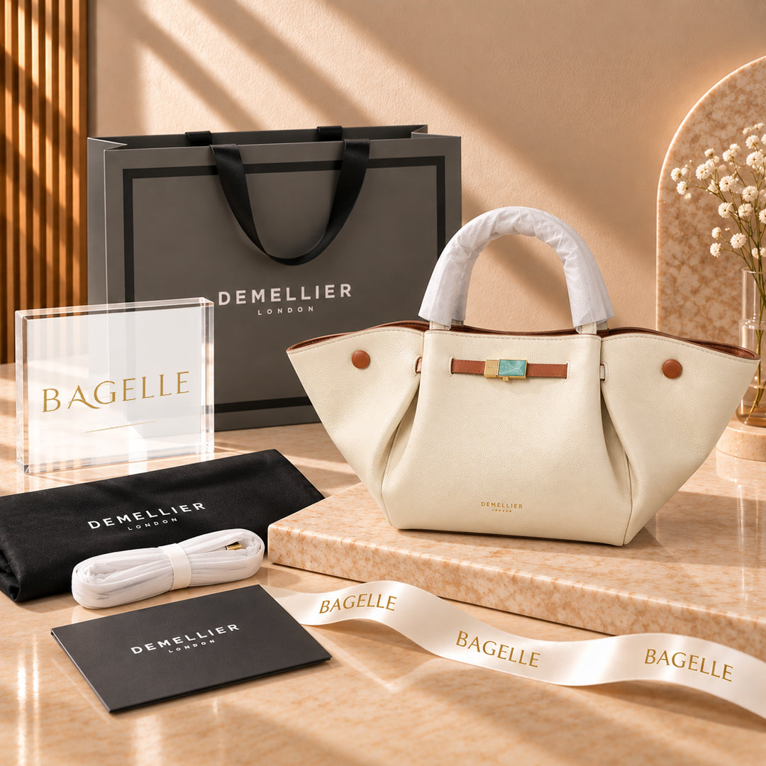 DeMellier New York Tote Bag – Off White front view