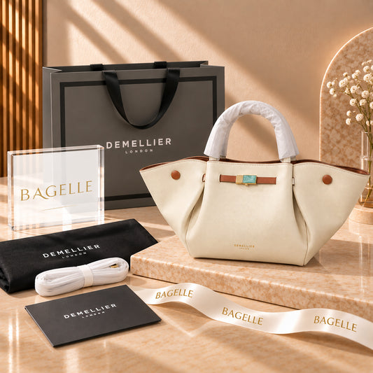 DeMellier New York Tote Bag – Off White front view