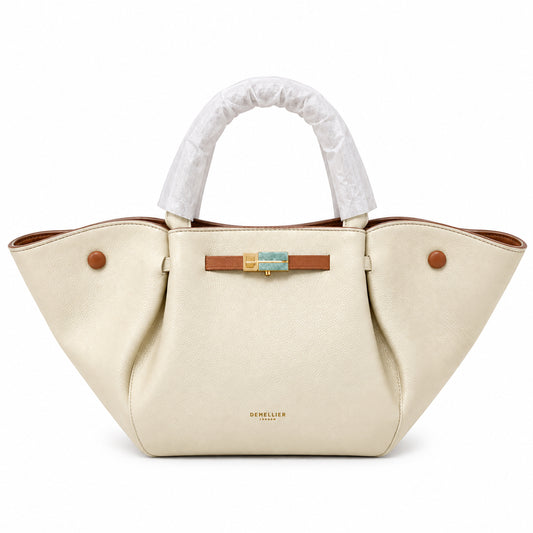 DeMellier New York Tote Bag – Off White detail view