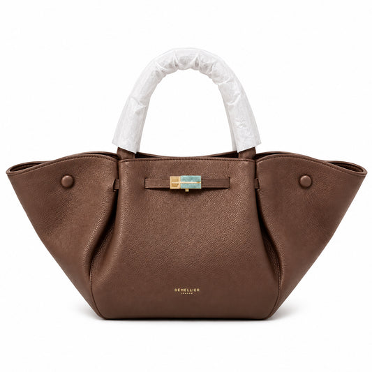 DeMellier New York Tote Bag – Mocha Brown detail view